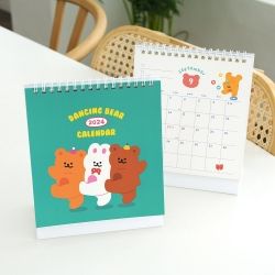 Dancing Bear 2024 Desk Calendar, Random