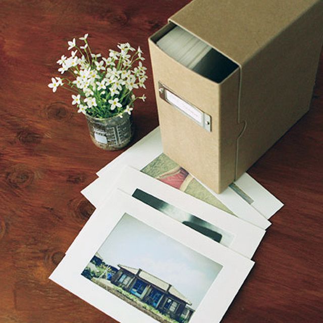 4x6 Photo Box With Photo Mount 70 Sheets