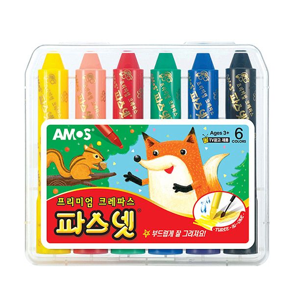 Silky Twisters Crayons, 6 Colors 