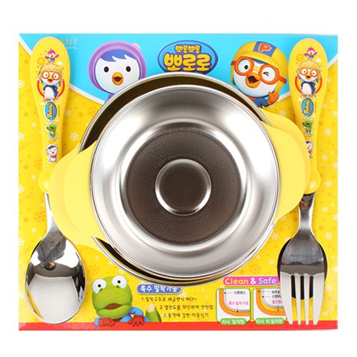 Kids Stainless Steel Dishes 4p Set 