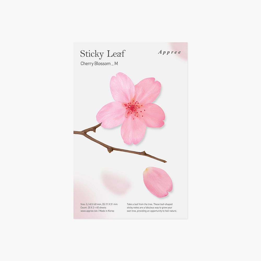 Sticky Leaf_Cherry Blossom(Pink,M)