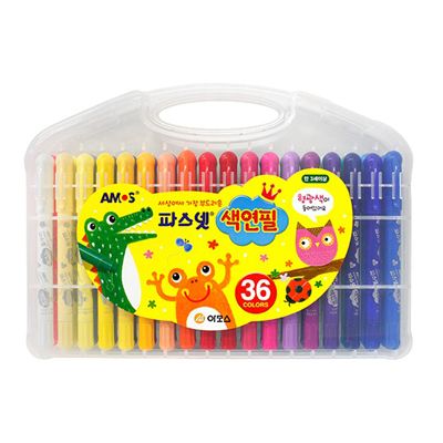 Silky Twisters Crayons, 36 Colors 
