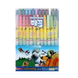 Bernard Bear Twistable Colored Pencils, 24Count 