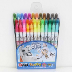 Bernard Bear Scented Marks 24 Colors With Fluorescent Colors