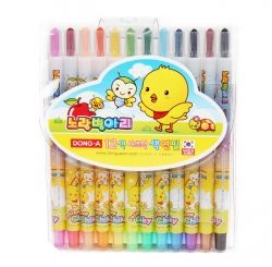  Yellow Chick Peelable Colored Pencils Set, 12Color 