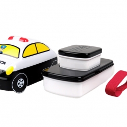 Tomica Police Car Shape Lunch Box, 2 Tiered