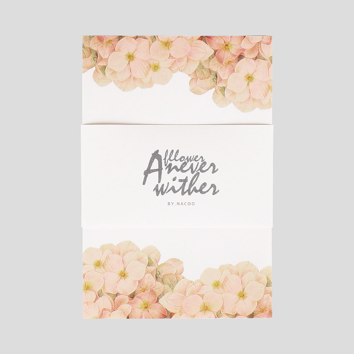 Letter Pad-01 hydrangea