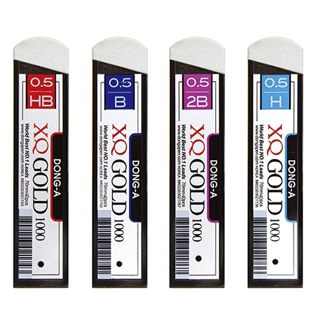 XQ Gold 1000 Mechanical Pencil Leads 0.5mm, 12PCS