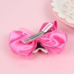 Minnie Mouse Satin Bow Hair Clip