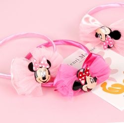 Minnie Mouse Satin Ribbon Headband 