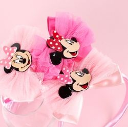 Minnie Mouse Satin Ribbon Headband 