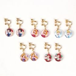 Princess Round Clip-on Earrings 
