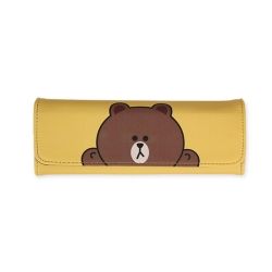 Two Buttons Pencase(Brown)