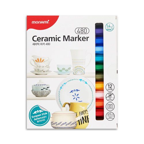 Ceramic Marker 480(1.4mm) 12 Colors Set