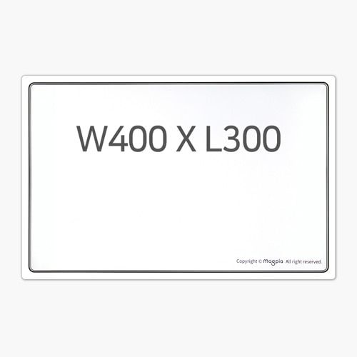 Rubber Magnet White Board W400 X L300 