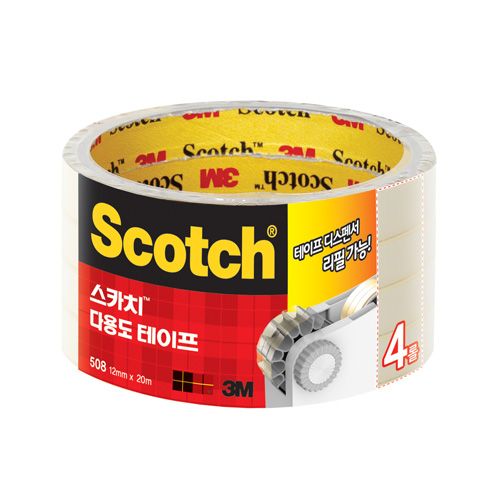 Scotch tape 508 refill (12mm x 20m) pack of 4