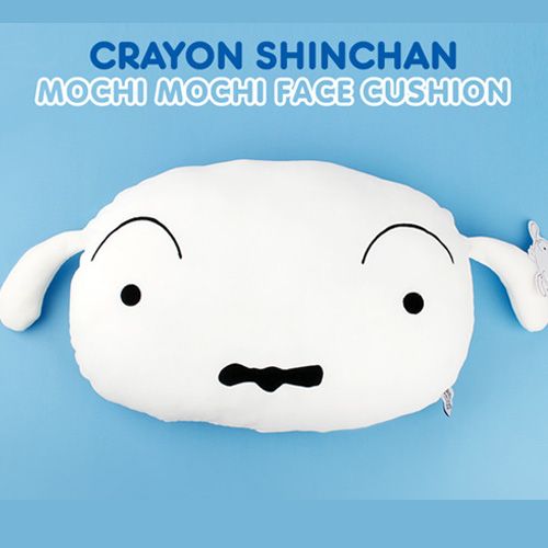 Crayon Shin chan  Mochi Mochi Face Cushion_White Dog