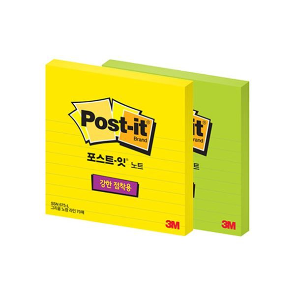 Post-it Super Sticky Note 1ea, 70Sheets, 102X102mm(SSN 675-L)