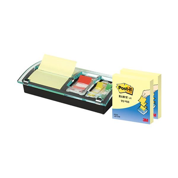 Post-it Pop Up Sticky Notes With Dispenser, 76X76mm, 2 Refill Pads& 2 Flags(DS100)