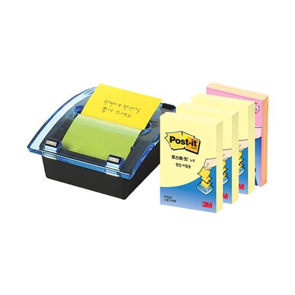 Post-it Pop Up Sticky Notes With Dispenser, 4 Pads/Pack, 51X76mm(DS123)