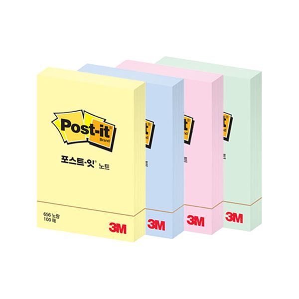 Post-it Sticky Note Pad 1ea, 51X76mm, 100 Sheets(656)