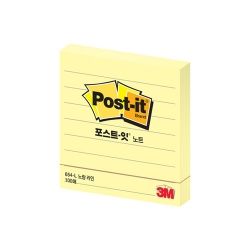Post-it Sticky Note Pad, Lined, 76X76mm, 100 Sheets(654-L)