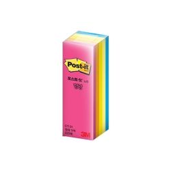 Post-it Sticky Note, Highlighter Colors, 1Pad, 225Sheets Total, 25X76mm (CT-31)