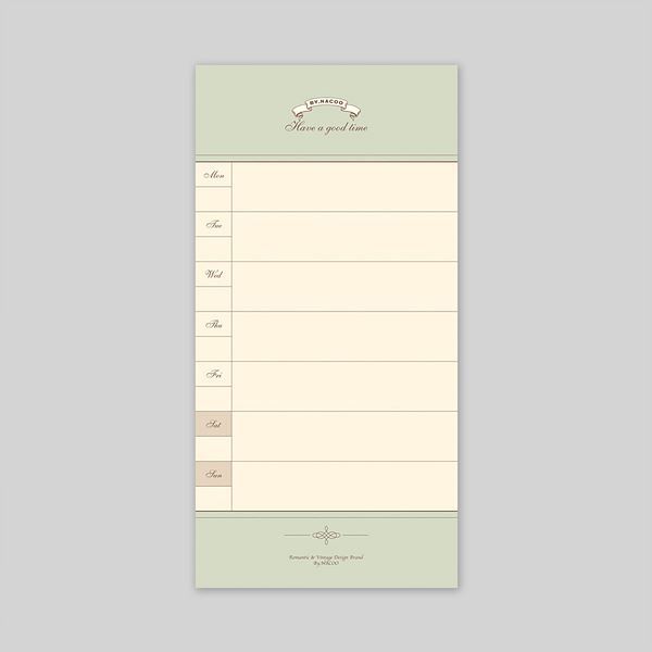 Memo Pad-10 Weekly Planner