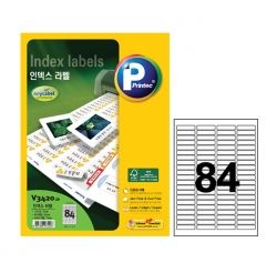 V3420-20 Index Labels 46X11mm, 84 Labels, 20 Sheets 