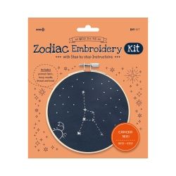 Zodiac Embroidery Kit - Cancer