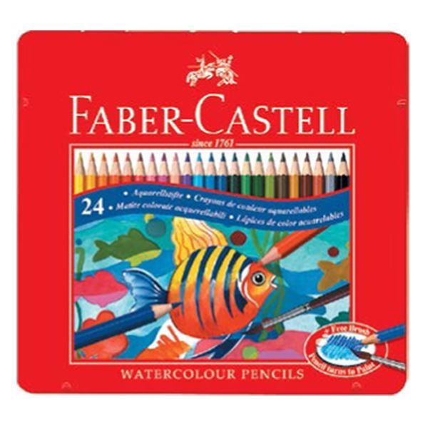 24 Watercolor Pencils 