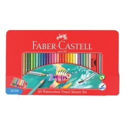 60 Faber-Castell Aquarellbuntstifte, water colour pencils 