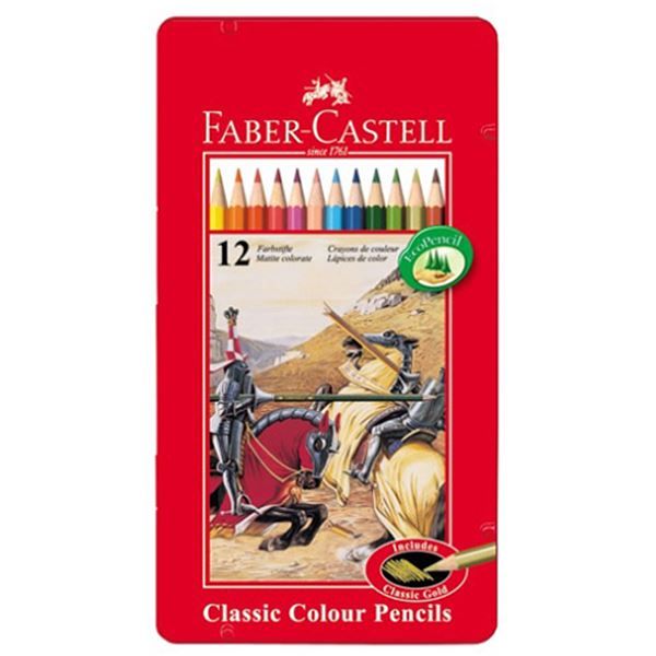 12 Classic Color Pencils 
