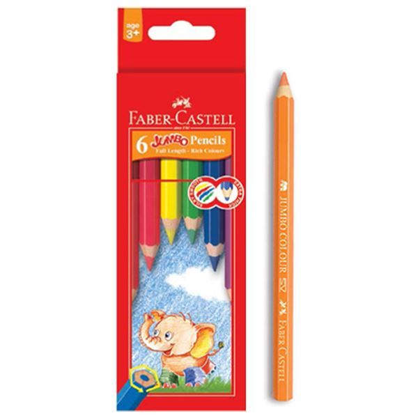 6 Jumbo Colored Pencils 