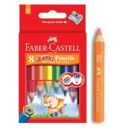 8 Jumbo Colored Pencils Mini Size