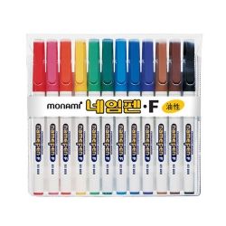 Name Pen(F) Set 12 Colors, Fine Nips 