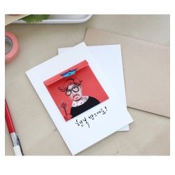 Yulgok Yi I(are the 5,000 Won Notes) Greeting Card 