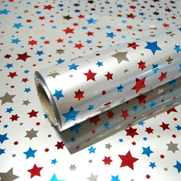 Metal Roll Wrapper Shining Star(L), 530mmx17m