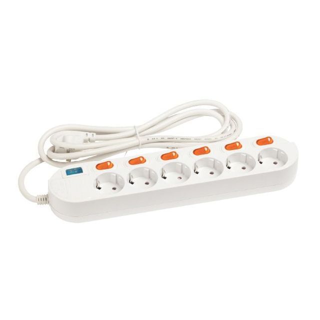 6-Outlet Switch Power Strip_5M 