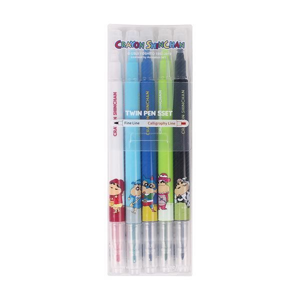 Crayon Shin Chan Twin Pen 5 COlors Set