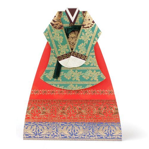 Hanbok Message Card Royal Robe(Queen)