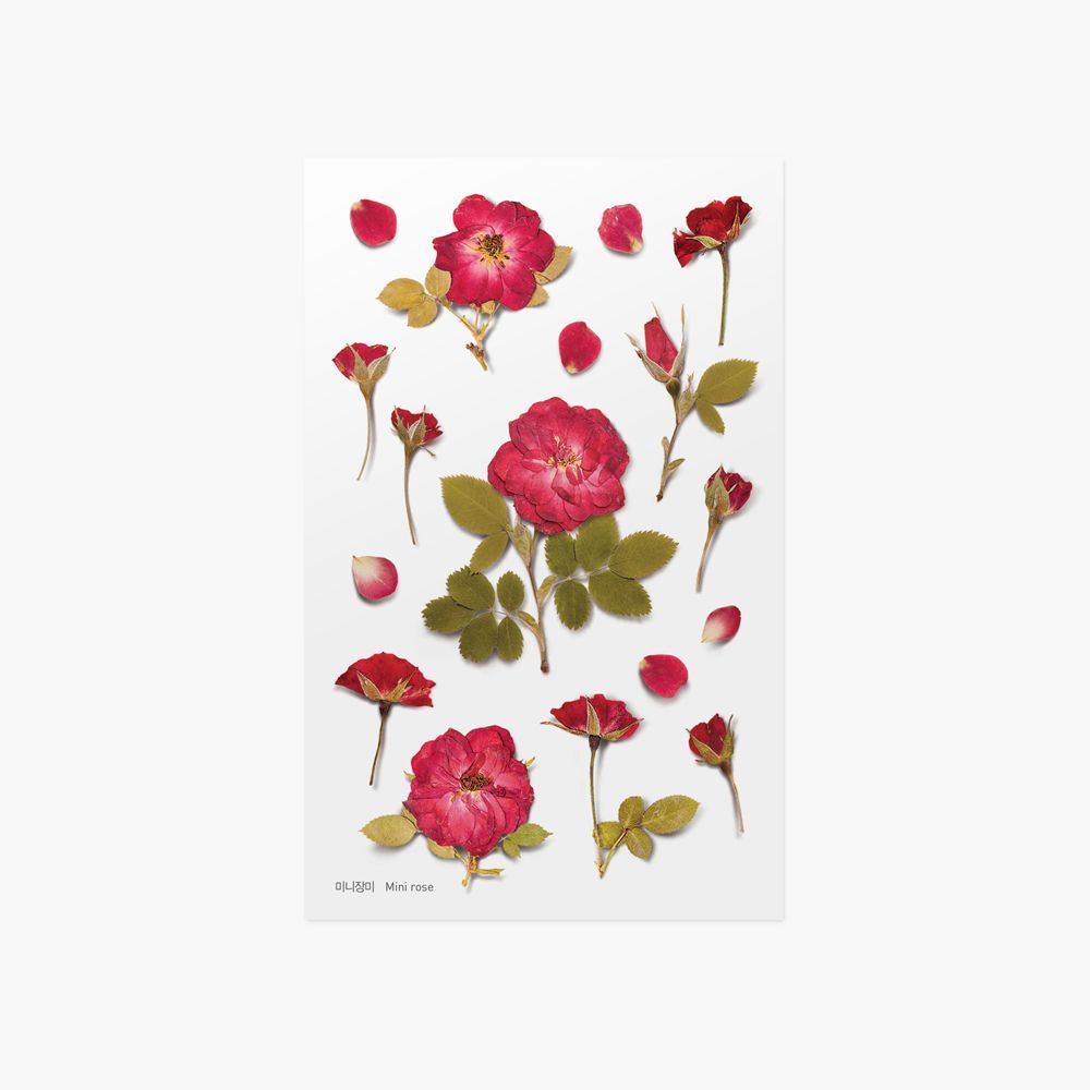 Press Flower Stickers_Mini rose
