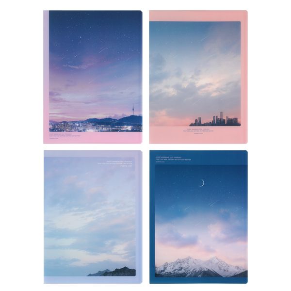 Sunset Clear File Holder, 10Pages