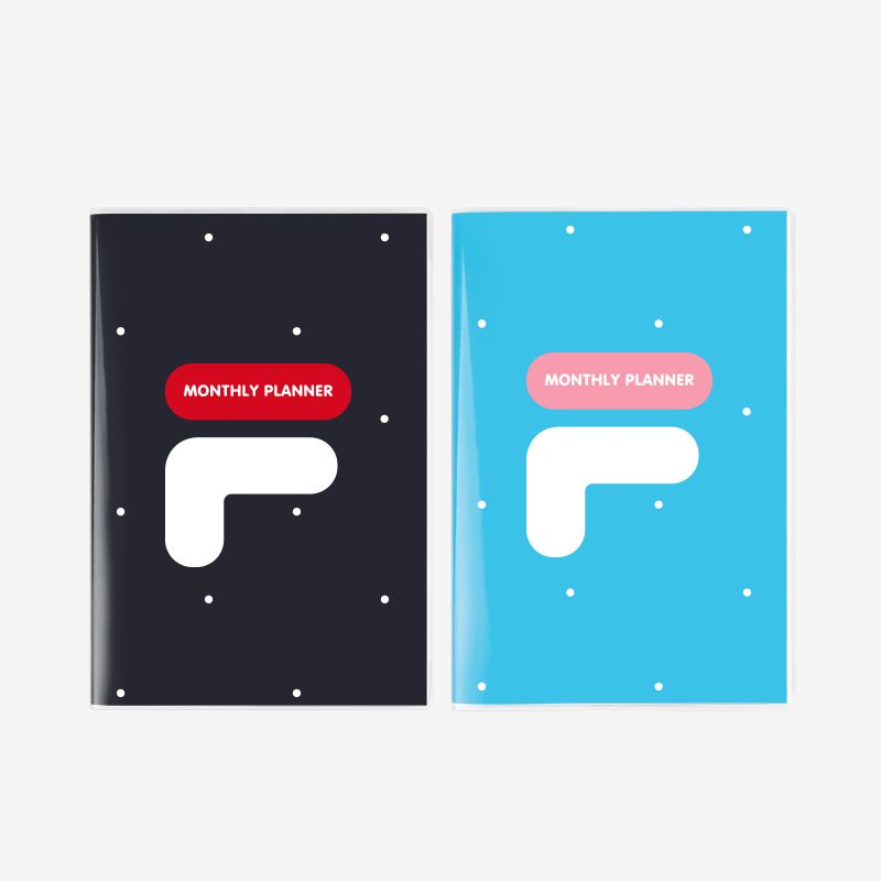 Wonnie Friends PVC Cover Monthly Planner 