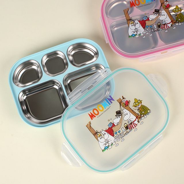 Lunch Tray with Clear Locking Lid Blue