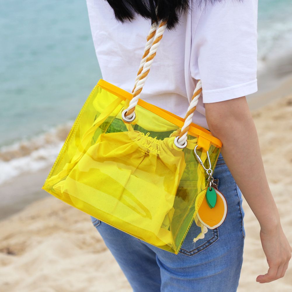 Color Beach Bag Aloha Holidays Yellow