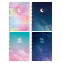 Slim One Ring Notebook - the Milky Way, 5 Pack 