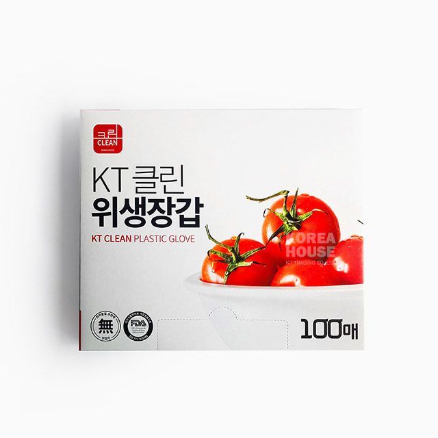 KT Clean Plastic Glove 100ea