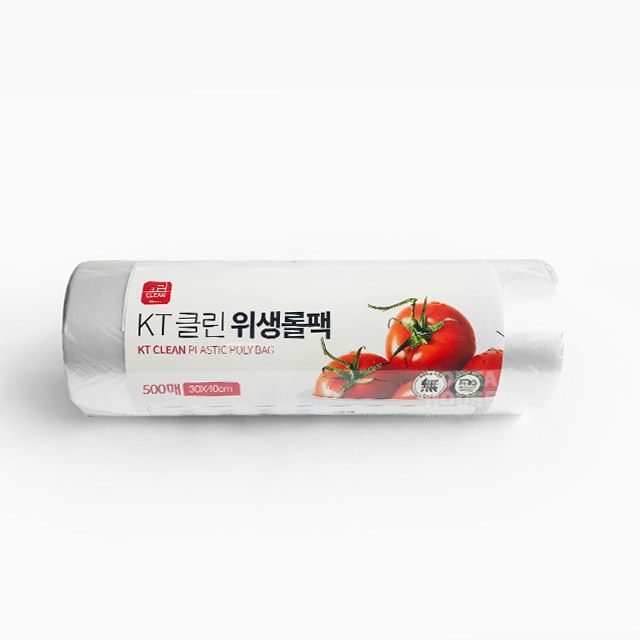 KT Clean Plastic Poly Bag 500ea, 300X400mm