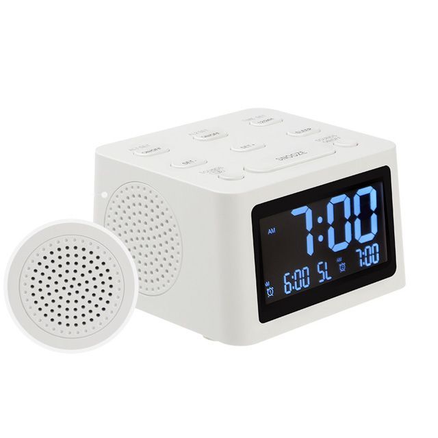 Alarm Clock with White Noise(White)